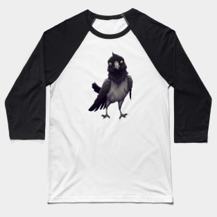 Cute Crow Drawing Baseball T-Shirt